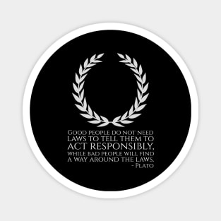 Ancient Greek Philosophy Plato Quote - Libertarian Magnet